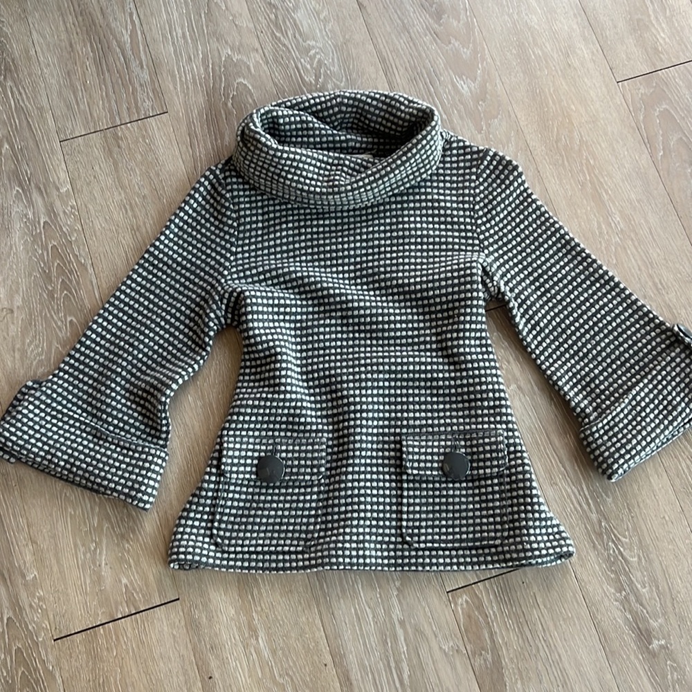 Tibi Cowl Neck 3/4 Sleeve Sweater